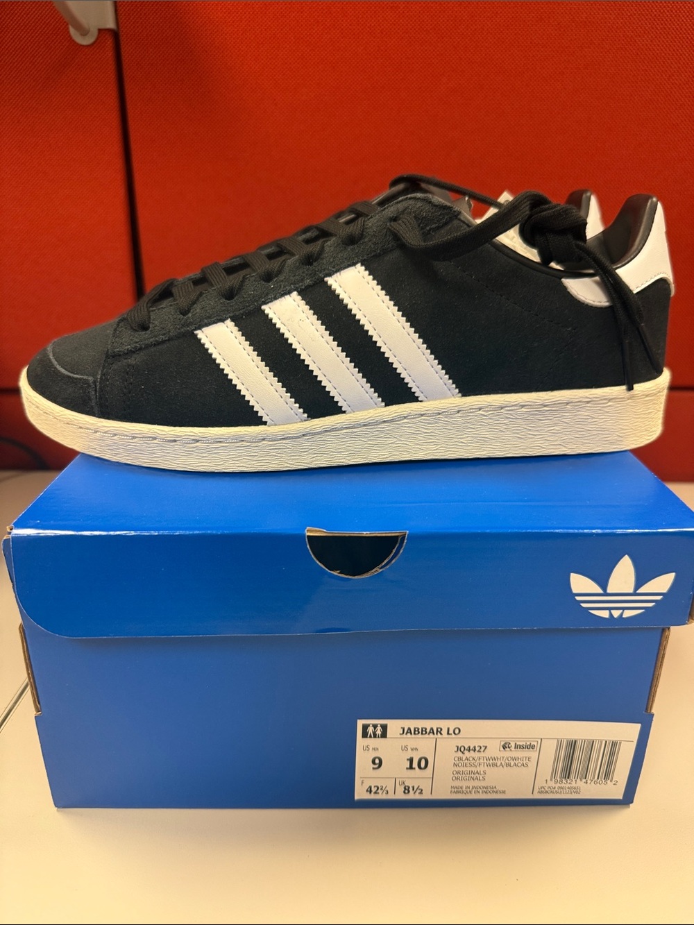 adidas Black Suede Sneakers with White Three Stripes